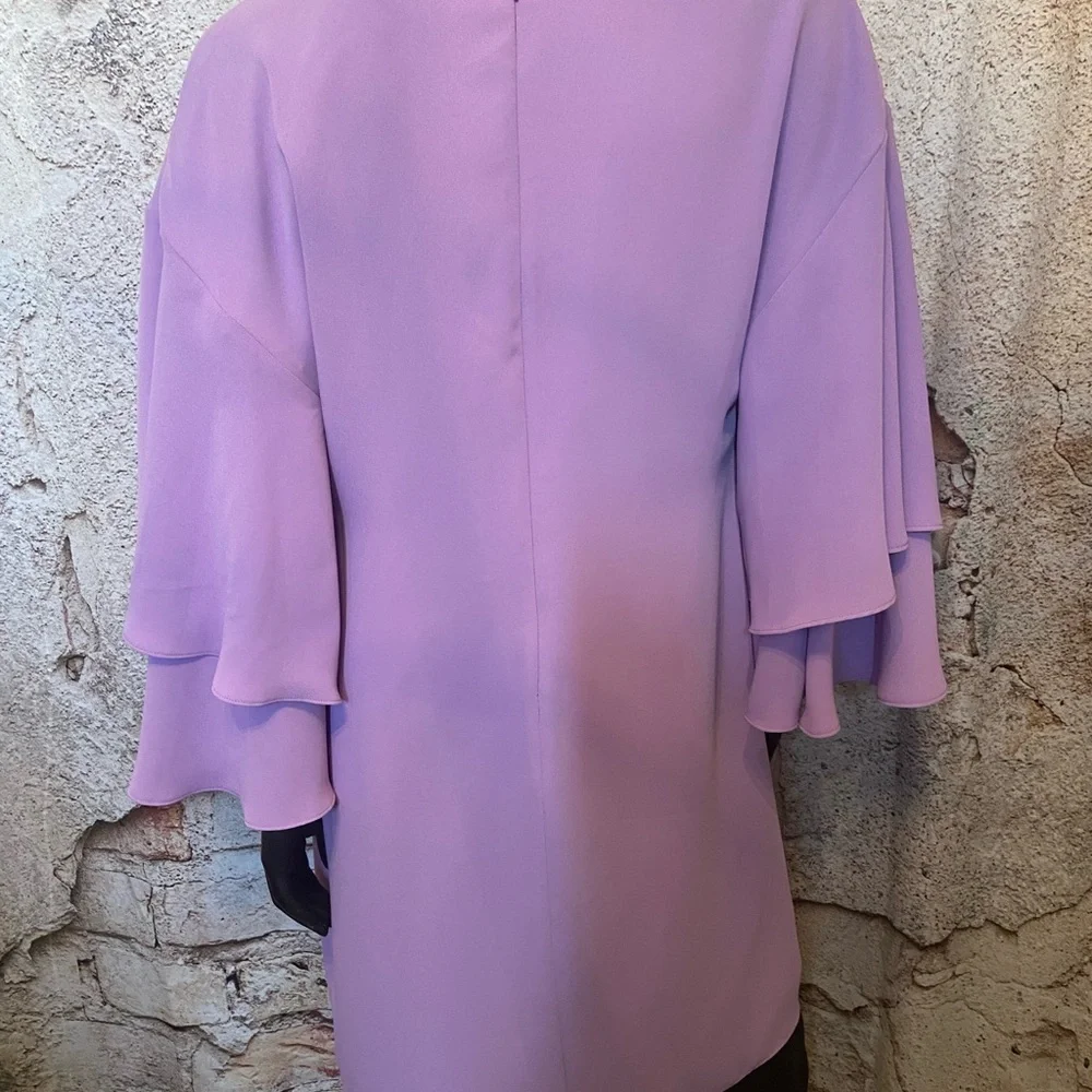 Laundry Sheli Segal Mauve Bell Sleeve Dress - Picture 5 of 7